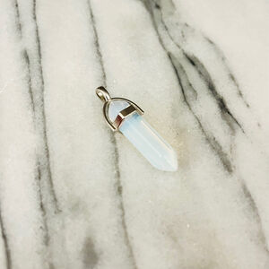 Moonstone Crystal Pendant Natural Healing Stone‎ Witchy Boho Whimsigoth